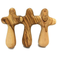 40 Pz Piccole Croci In Legno D'Ulivo, con Croci di Preghiera Portatili