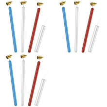 12x Slanting Fine Paint Pen Set 0.7/0.5/0.4mm Heavy Fine Brass Tip Kistka Wax Pen Decorating Kit