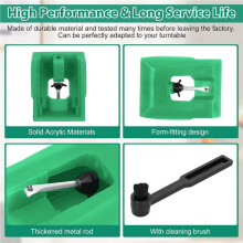 2X ATN95E Stylet de Remplacement pour AT95E pour Tourne-Disque Technica AT-LP120-USB AT93, AT3400, AT3450 Cartouches