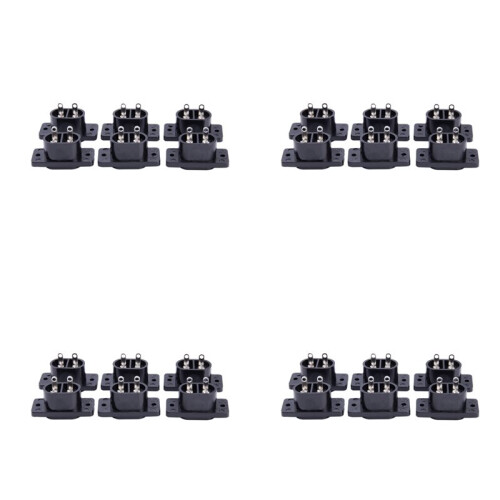 24 X AC 250V 2,5A IEC320 C7 Socket Lödkoppsstift Strömkontakt