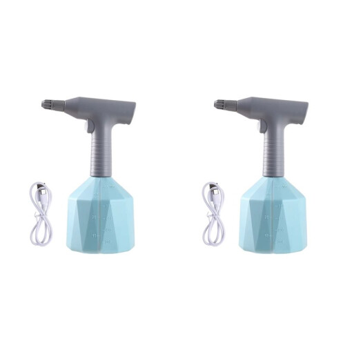 2X 1L Electric Sprayer USB Rechargeable Handheld Pressure Sprayer Tool 360Adjustable Nozzle,C