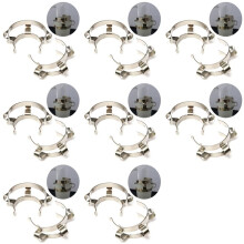 16pcs NO.24 Stainless Steel Clip Keck Clamp for 24/29 24/40 Glass Ground Joint