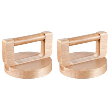2X Wood Baren for Printmaking, Smooth Varnished Bottom for Even Pressure, Ergonomic Handle for Comfortable Use