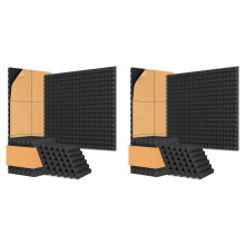 16 Pack Acoustic Foam Panels,12x12x2 Inches Sound Proof Foam Panels for Walls, Sound Panels with Self-Adhesive