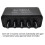 4X 5CH Audio Distributor Stereo Audio Mixer 1 Input 5 Output RCA Splitter for Power Amplifier Active Audio 1