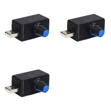 3X Controlador de Velocidade Do Ventilador USB 5V Módulo de Regulação de Tensão Controlador de Velocidade Do Motor Interface USB-A Interruptor de