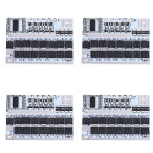 4X Bms 12V 16,8V 21V 100A Li-Ion Ternaire Lithiumbatterij Beschermingsbord met Balans Pcm 18650 Lipo Bms Bescherming Pcb(5S)