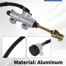 Universal 45mm Motorcycle Rear Brake Master Cylinder with Fluid Reservoir for Pit Dirt Quad ATV Bike