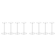 8 Set Akryl Hattställ Klar Piedestal Display Stativ Baseball Hatthyllor Runda Akryl Risers för Display Hatt