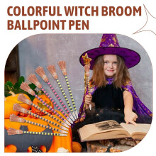 Halloween Strega Ginestra Matita Colorata Strega Ginestra Penne Mago Matita Ginestra Matite di Scrittura (12 Pezzi)