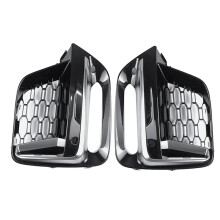 1Pair Front Bumper Fog Light Grille Frame Trim for  X3 G01 X4 G01 G02 G08 18-2020 Exterior Cover (with Fog Lamp Hole)