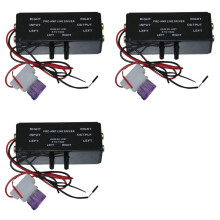 3X New Black Rca Input/Output Adjustable Pac Turbo 1 Driver Signal Amplifier Booster Adapter for Car Boat