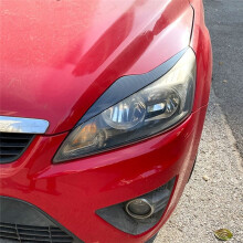1Pair Headlight Eyebrows Trim Cover for Focus MK2 C307 2008-2011 Light Lamp Eyelid Decorative Stickers,B