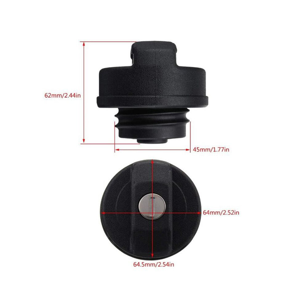2X Fuel Petrol Cap Locking Tank Fuel Tank Cap For Zafira Astra Vectra Corsa Black 6032660802209