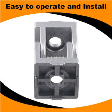 2X 3030 Series Aluminum Extrusion Profile Die-Cast Zinc Alloy Flexible Pivot Joint Connector for Aluminum Profile