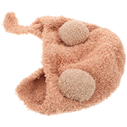 Baby Bonnet Warmte Rond Lichtbruin 1