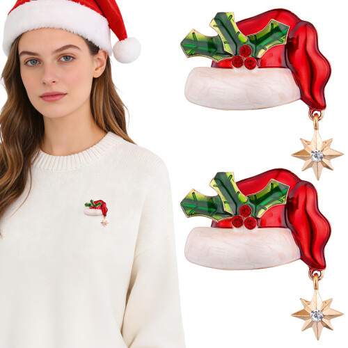 3 Sets Kerst Broche Stropdas Spelden Vrouwen 2