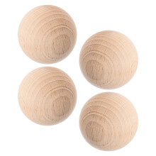 4 Onafgewerkt Croquetballen 3,5 Cm Voor Kinderen