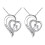 2 Moederdag Ketting Hartvorm Ketting Decoratief Hanger 1