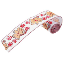 1 Rol Xmas Beweerde Lint Kerstcreaties Maken Lint Verpakkingslint