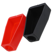 Bescherming Batterijpolen Zwart Kunststof 2 Stuks 2,8x1,6x0,8 Inch