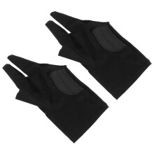 Billiards Handschoenen Zwart 2-Pack 7,47x3,54x0,12 Inch