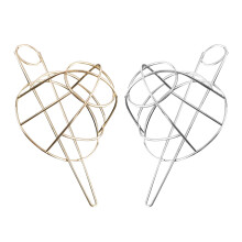 2St Vintage Metalen Haarvork Bun Houder Met Vogelkooi Design