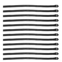 12St Elastische Nylon Polsriem Wandelstok Voor Senioren Zwart
