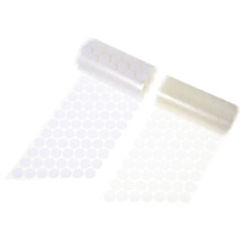 500Paren Witte Ronde Plakzegels Voor DIY, Nylon Mix, Hechting