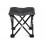 Draagbare Foldable Stool Zwart Voor Buiten Stevig En Compact 1