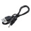 5pièces 3,5 mm X 1,3 mm Cable USB Noir Cable de Chargeur Alimentation 2