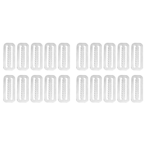 20 Unidades de Cinto de Mergulho de 2 Polegadas, Clipes Retentores de Peso com Rolha Deslizante e Dentes para Cintos Padrão de 2 Polegadas (5,1 cm)