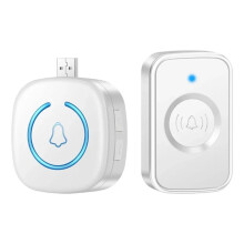 Campainha Sem Fio USB Home À Prova D'Água 60 Toques 5 Volumes Ajustáveis 150 Metros de Longa Distância Campainha de Porta Externa, B