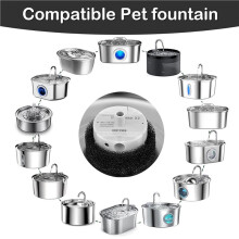 2X Cat Water Fountain Pump, Pet Water Fountain Replacement Pump SMA-800 Submersible Motor for Stainless Steel Indoor