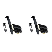 2X Pcie 2500Mbps para RJ45 Placa de Rede I226-V 2.5G Gigabit Ethernet Portas Duplas Placa de Rede 100/1000/2500Mbps para Desktop