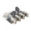 4Pcs USB Conector CH334 Hub Module 4 Interface USB2.0 Hub 40MB/S 5V XL-USBHUB USB-A TYPE-C DC5.5x2.1 Interface 7