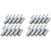 20 Lumières LED pour Placard de Cuisine, Charnière Intérieure, Éclairage pour Chambre à Coucher, Armoire, Placard, Veilleuse