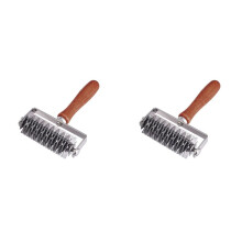 2X Stainless Steel Lattice Cutter, Dough Lattice Roller Cutter Baking Tool Cookie Pie Pizza Bread Pastry CrustRoller