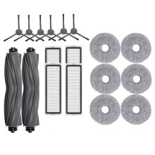 18 Peças para Bot L10 Prime / L10s Pro / L10 Pro Robot Vacuum Escova Lateral Principal Filtro Hepa Peças de Reposição de Pano de Esfregão