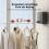 4X Retractable Clothesline Stainless Steel Pull-Out Clothes-Drying Machine Rope Space-Saving Clothes Drying Rack, Black 4