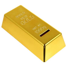 Cofrinho Caixa de Dinheiro Banco de Plástico Barra de Ouro Caixa de Dinheiro de Tijolo para Presentes de Aniversário Decoração de Casa