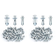 180 PCS Expansion Screw Petal Nut, M4-20,M5-25,M6-25 Petal Shape Metal Nut, Jack Nuts Petal Nuts Expansion Nut
