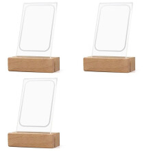 3X Cadre 3 Pouces pour Instax 12 Film LED Cadre Photo Transparent pour Appareil Photo Instantané 11 Table Photo