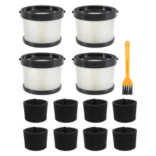 Filtro HEPA DCV5011H de 4 Pacotes para Aspirador Portátil Sem Fio DCV501HB, com 8 Filtros de Manga de Espuma e 1 Escova