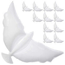 12-Pack Balloons Memorial Release in Sky, Biodegradable White Angel Lanterns Funeral Party Decorations