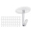 50 Pcs Adhesive Ceiling Hooks for Classroom Hanging Decor White Sticky Plastic No Drill Drop Ceiling Small Hooks 1