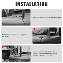 A-Pillar Light Bar Brackets for Bronco 2021 2022 2023 LED Light Bar Mount Bracket Accessories