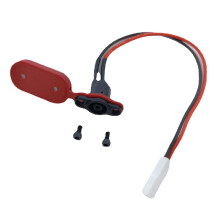 For Mijia M365 Electric Scooter Charging Hole Cover with Charging Cable Charging Port Plastic Waterproof Cover