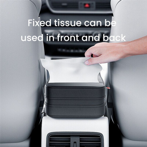 Car Armrest Box Height Pad Universal Central Elbow Rest Support Leather Auto Armrest Cover with Tissue Holder 1