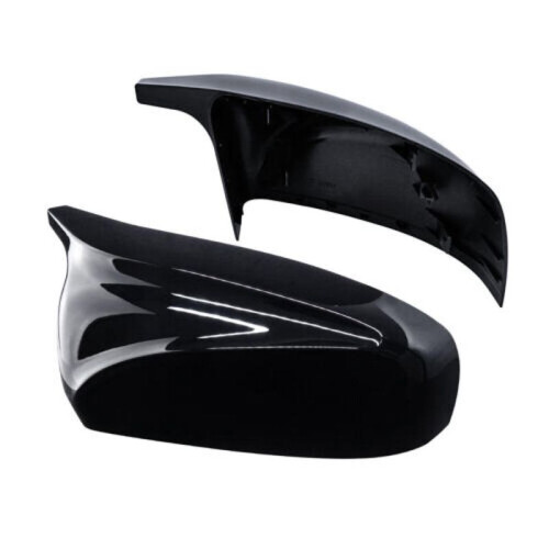 For  X5 E70 X6 E71 2007-13 Side Wing Mirror Cover Caps Gloss Black Left+Right 1